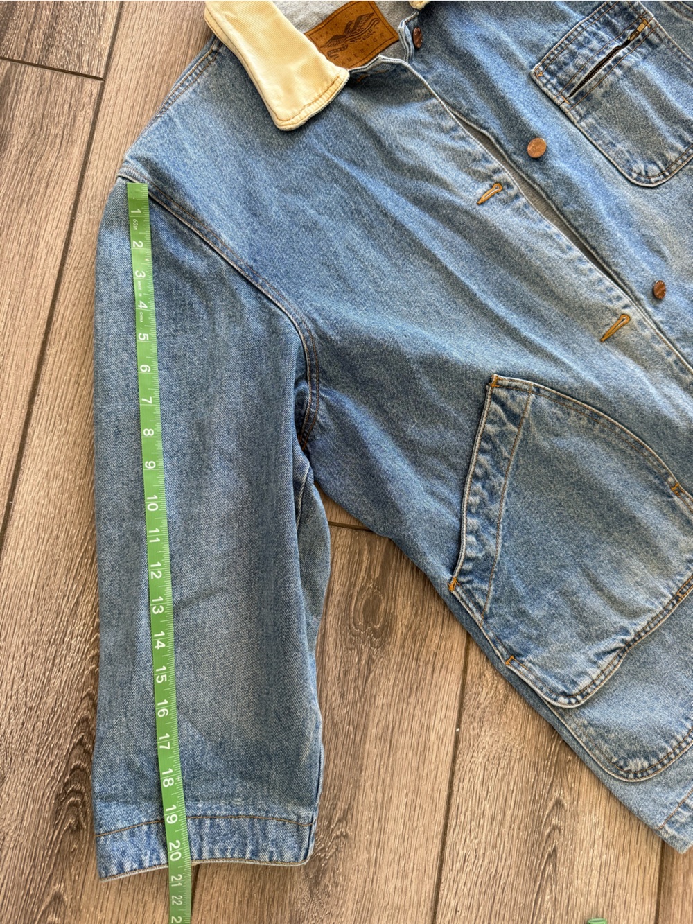 Vintage Perry Ellis denim Chore Coat - Picture 9 of 9